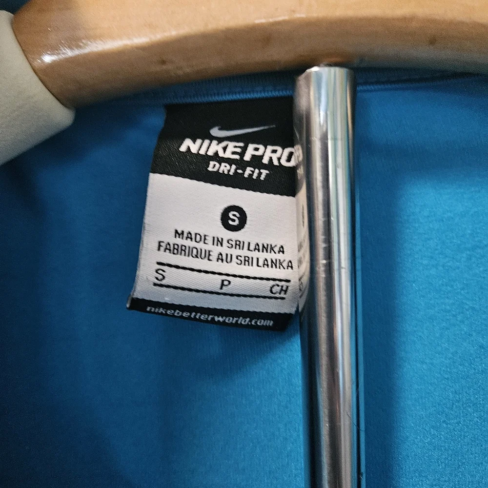 Nike Pro Dri-FIT‎ Half-Zip Teal Running Pullover